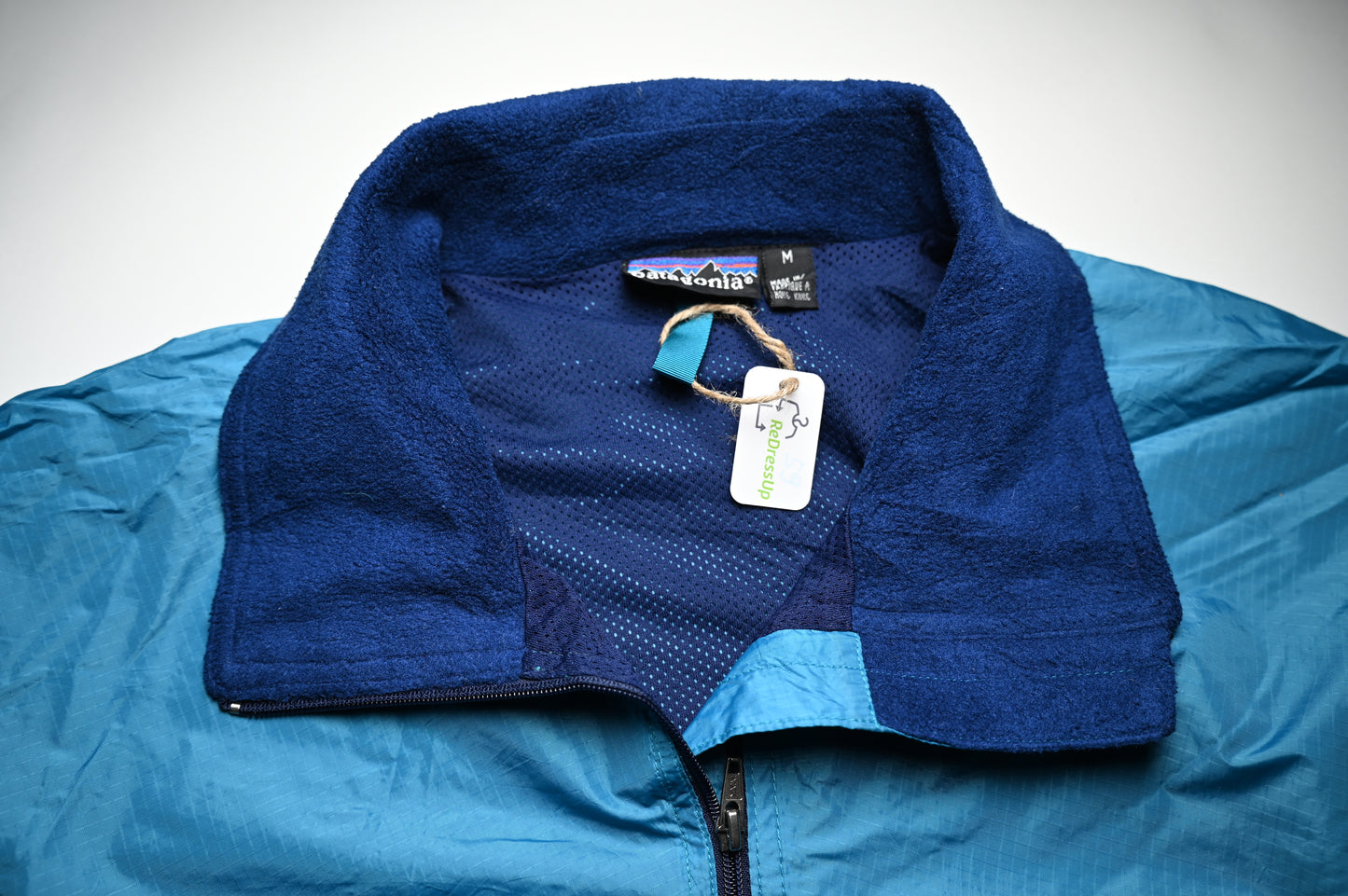 PATAGONIA 90er Jahre Wind-Jacke – Lila/Türkis Unisex M