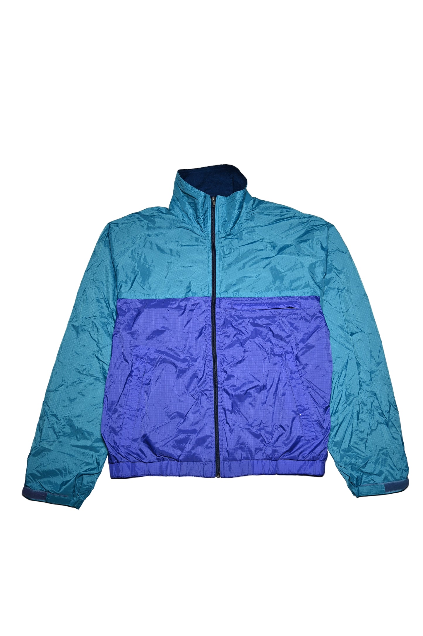 PATAGONIA 90er Jahre Wind-Jacke – Lila/Türkis Unisex M